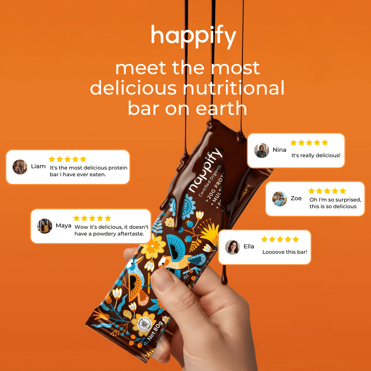 BOX OF 12 - HAPPIFY BARS – Happify Wollumbin