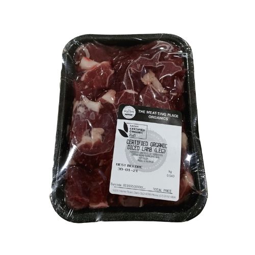 Diced lamb (leg) 500g