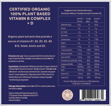 Load image into Gallery viewer, CHILL + &lt;br /&gt;Certified Organic &lt;br /&gt;100% Plant based&lt;br /&gt;60 capsules