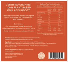 Load image into Gallery viewer, SKIN + HAIR &lt;br /&gt;Certified Organic &lt;br /&gt;100% Plant based&lt;br /&gt;60 capsules