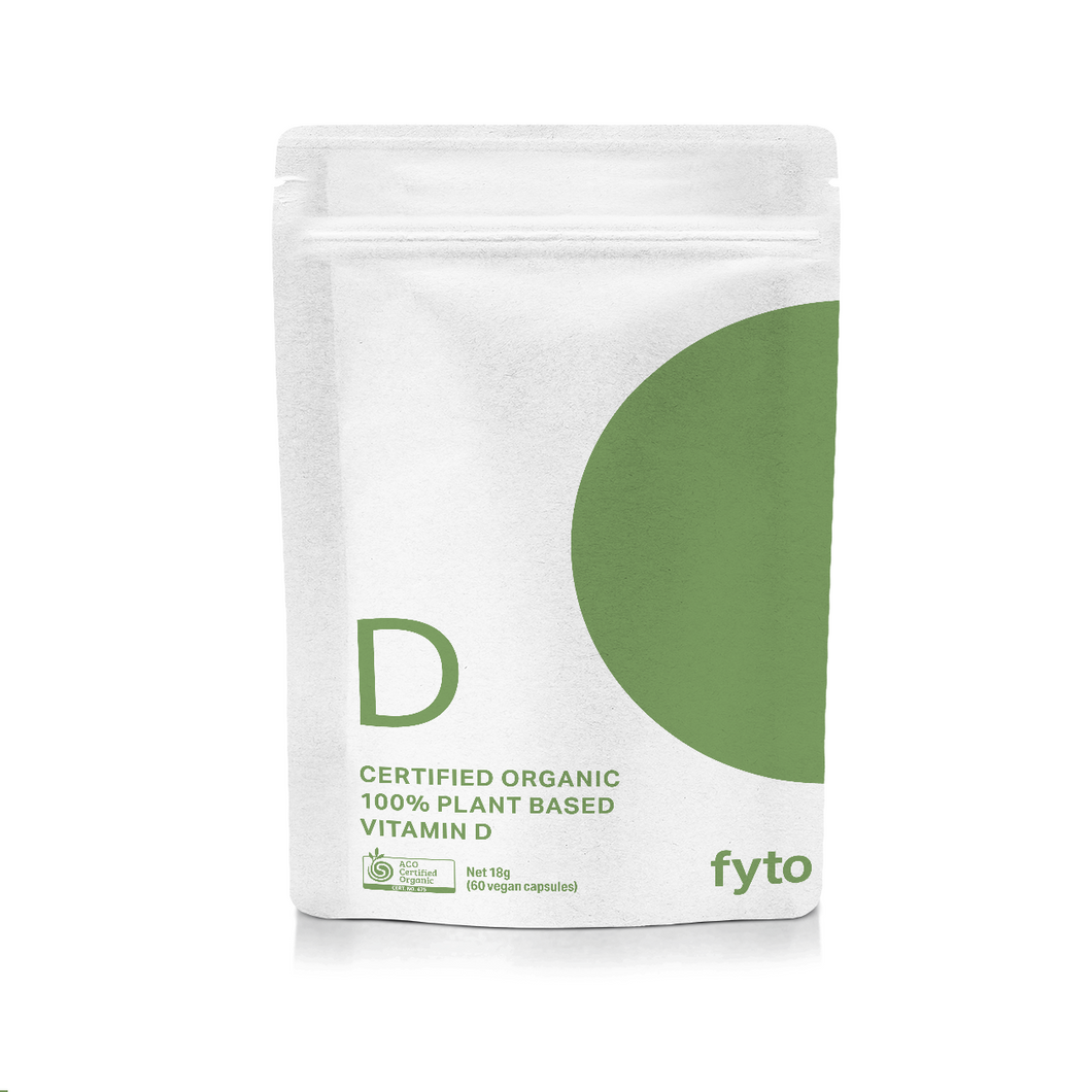VITAMIN D <br />Certified Organic <br />100% Plant based<br />60 capsules